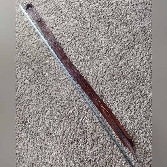 Triple K Deluxe Brown Leather Ranger Belt 53A-36 with Brass Buckle - Picture 14 of 14